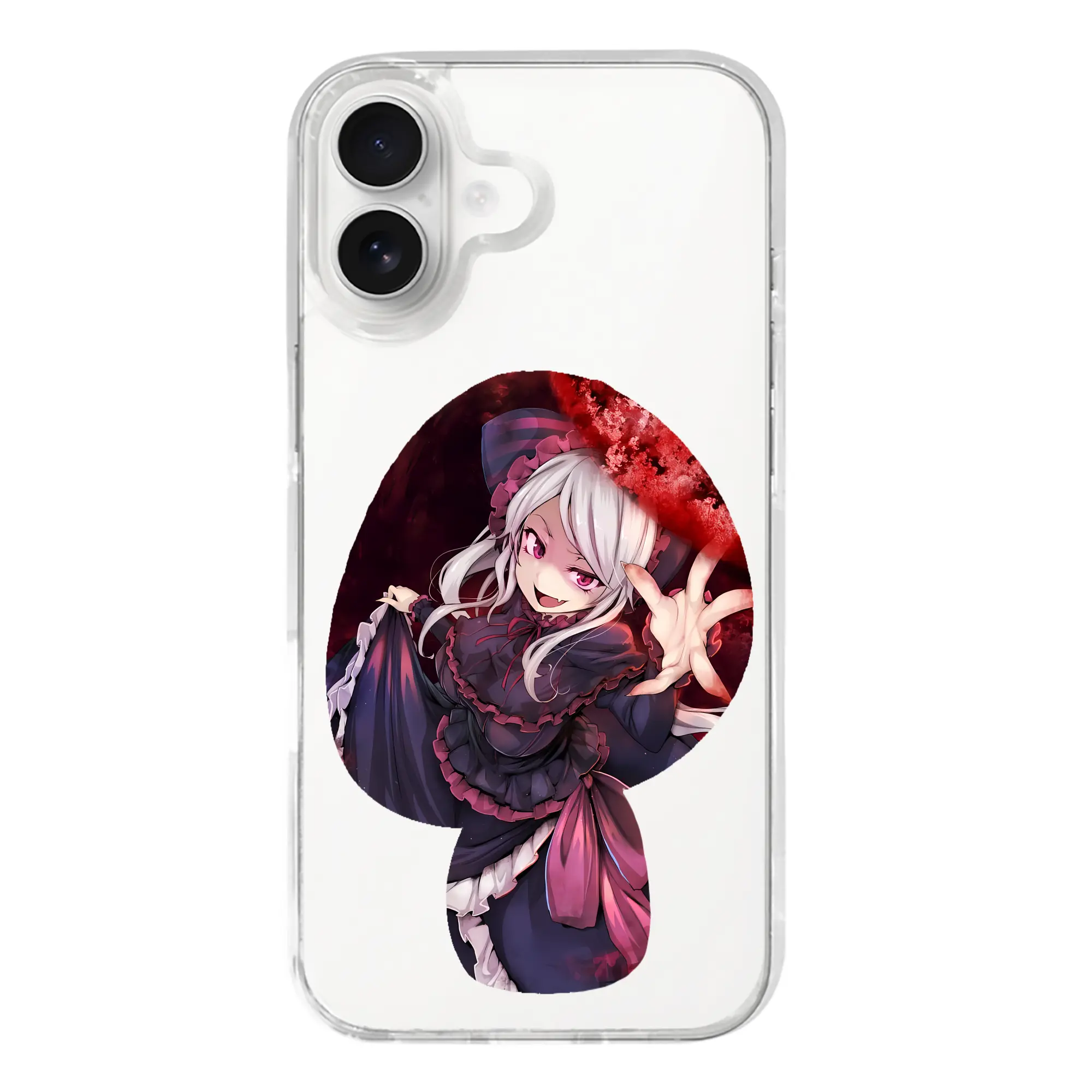 オーバーロード グッズ シャルティア・ブラッドフォールン - iPhone 17シリーズ 透明スマホケース – 薄型・耐衝撃・精密フィット保護カバー